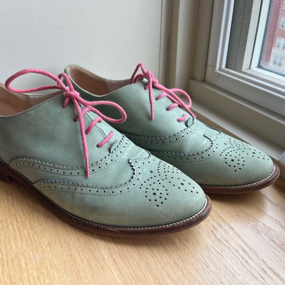 Boden Brogue Oxford “Driftwood” Size 38 / US 8